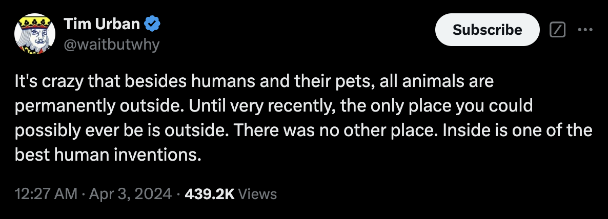 Tim Urban on X